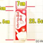 牛乳パックのサイズ1リットル